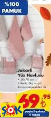 JAKARLI YÜZ HAVLUSU JAKARLI YÜZ HAVLUSU